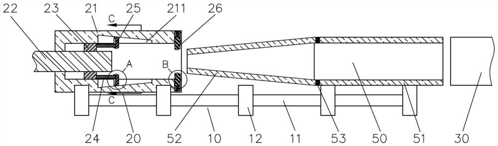 Automatic detection method for friction welding head of conical component with large length-diameter ratio