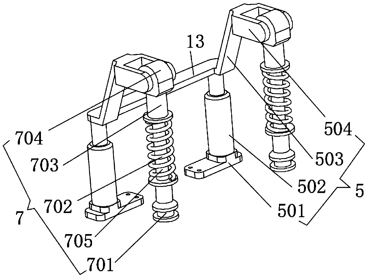 Automobile suspension with adjustable travel range