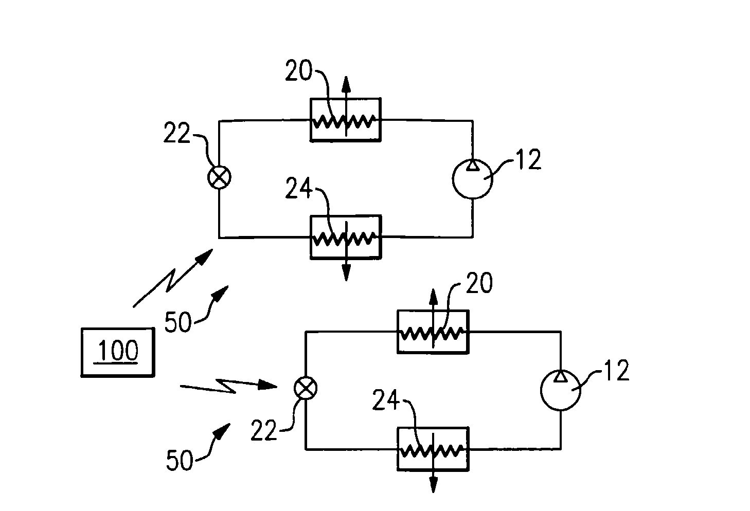 Multi-Circuit Refrigerant System Using Distinct Refrigerants