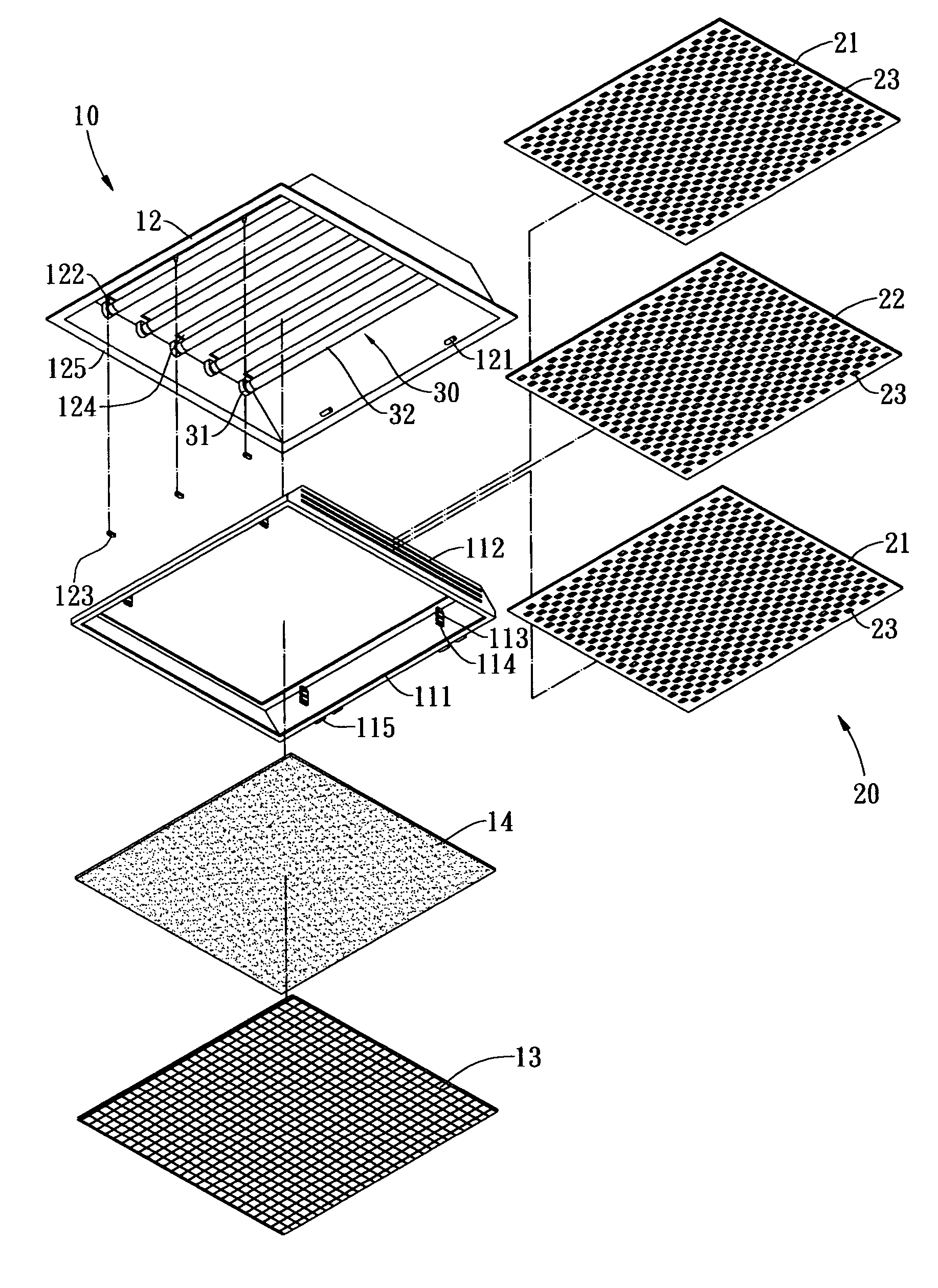 Indoor air circulation sterilizing device