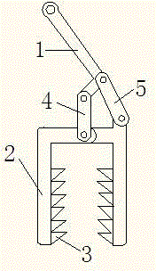 Steel wire coil hoisting clamp