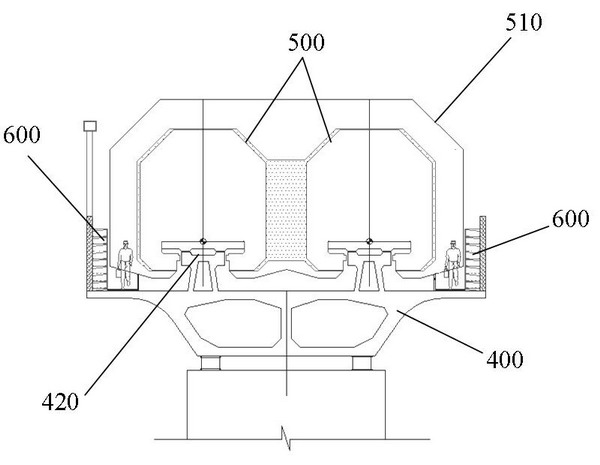 Quick and safe escape system for magnetic suspension rail transit and implementation method thereof