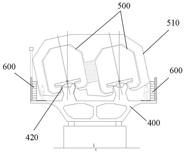 Quick and safe escape system for magnetic suspension rail transit and implementation method thereof