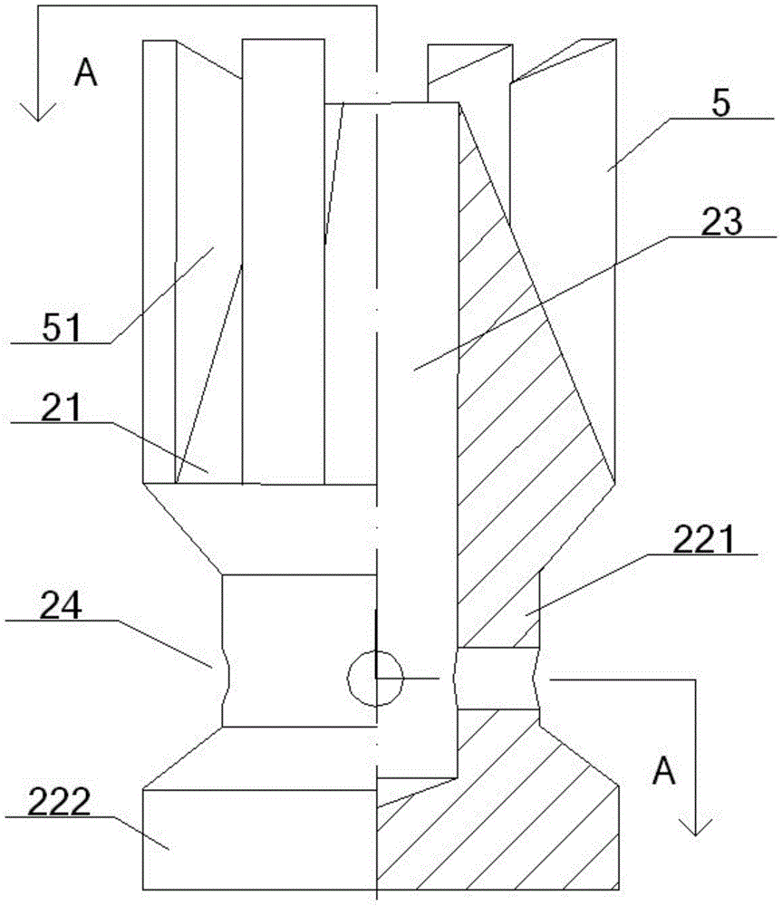 An inner anchor head for down-the-hole impact bottom expansion and its use method