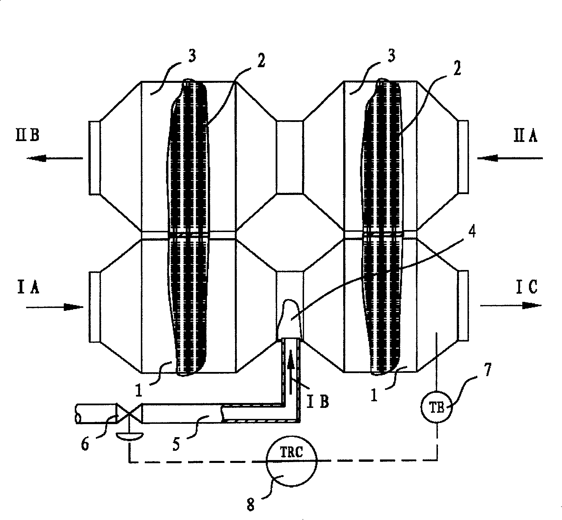 Method for avoiding dew point corrosion of heat pipe heat exchanger and a heat pipe heat exchanger