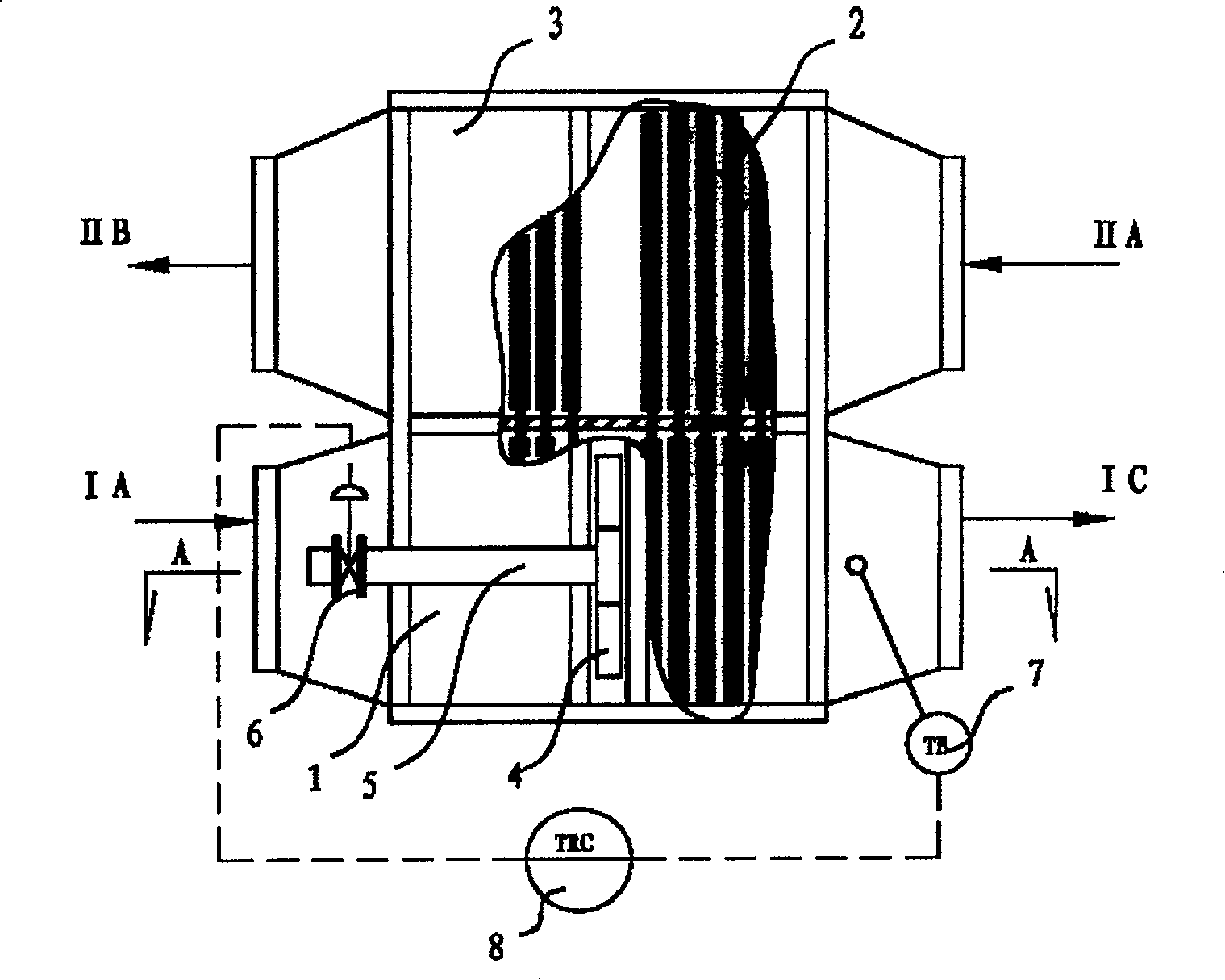 Method for avoiding dew point corrosion of heat pipe heat exchanger and a heat pipe heat exchanger