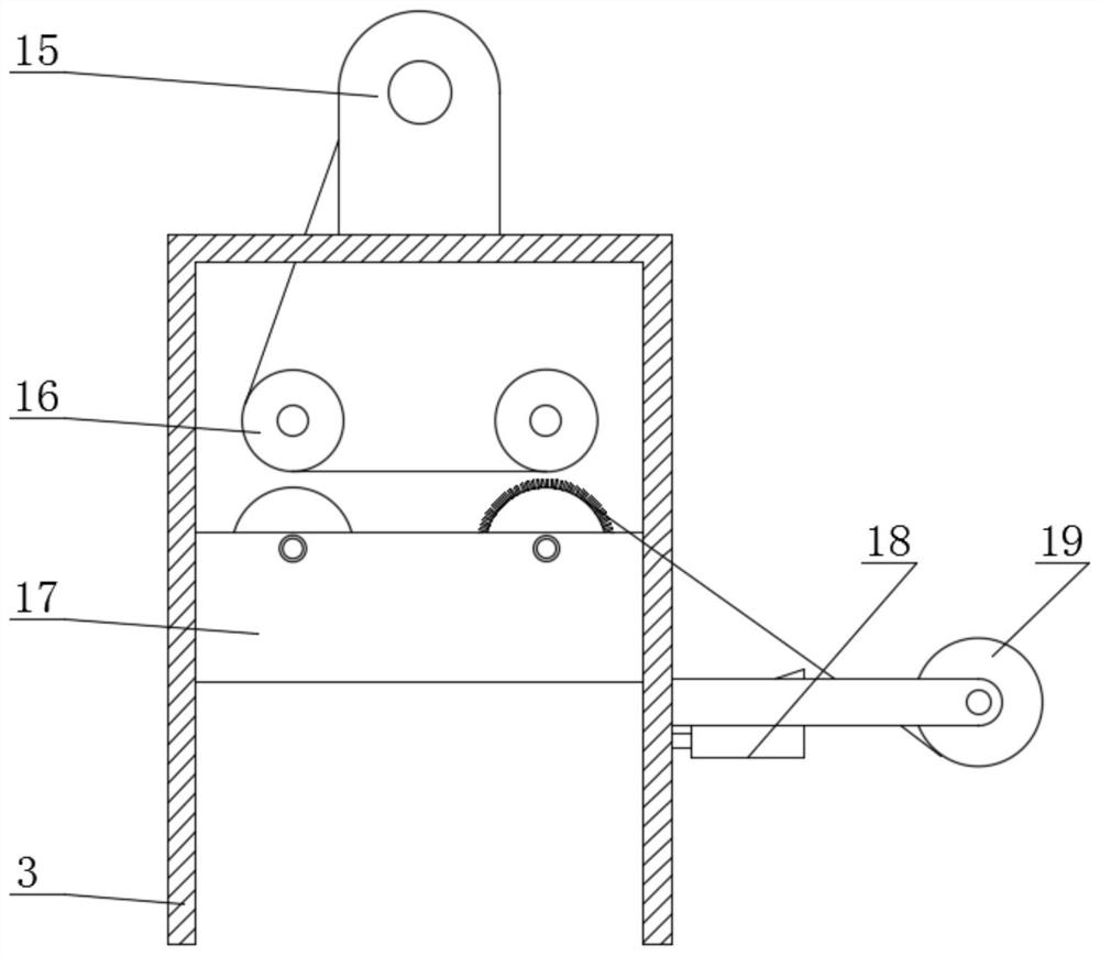 Surface film laminating device for paper packaging box processing