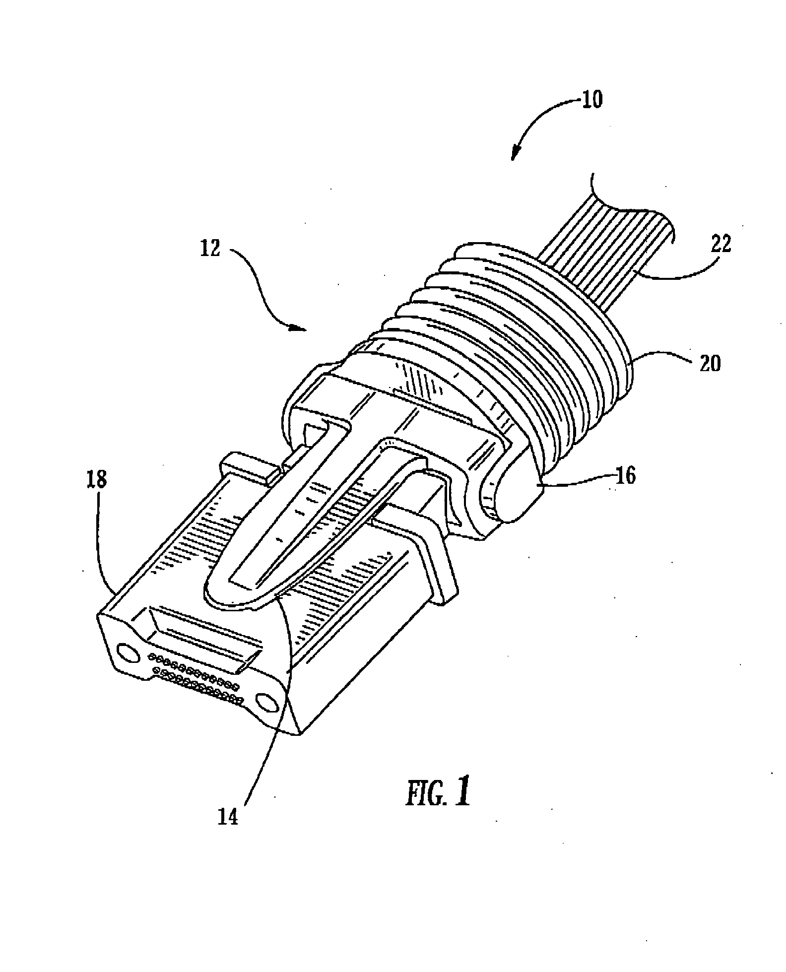 Articulated force application for multi-fiber ferrules