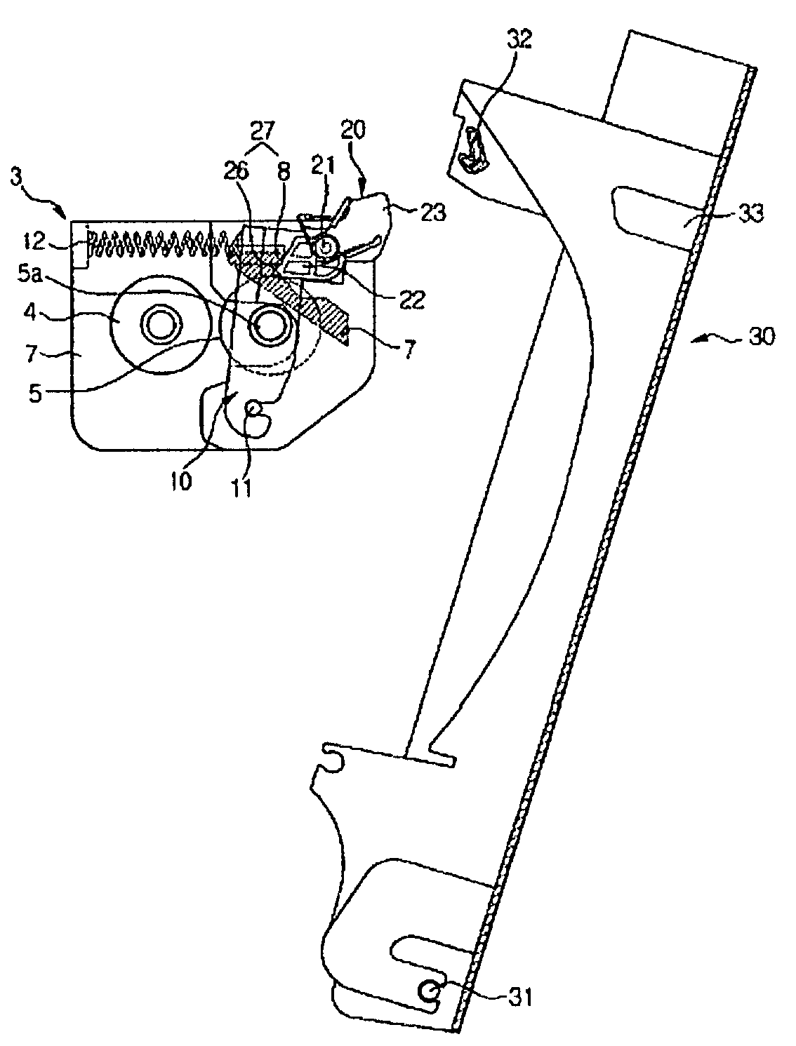 Rollers separating unit and image forming apparatus having the same