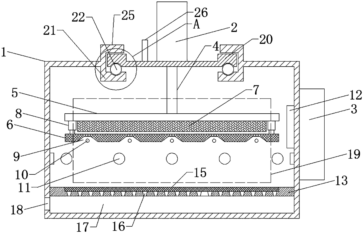 Machine for drying and sterilizing towels in bathroom by extrusion and dehydration