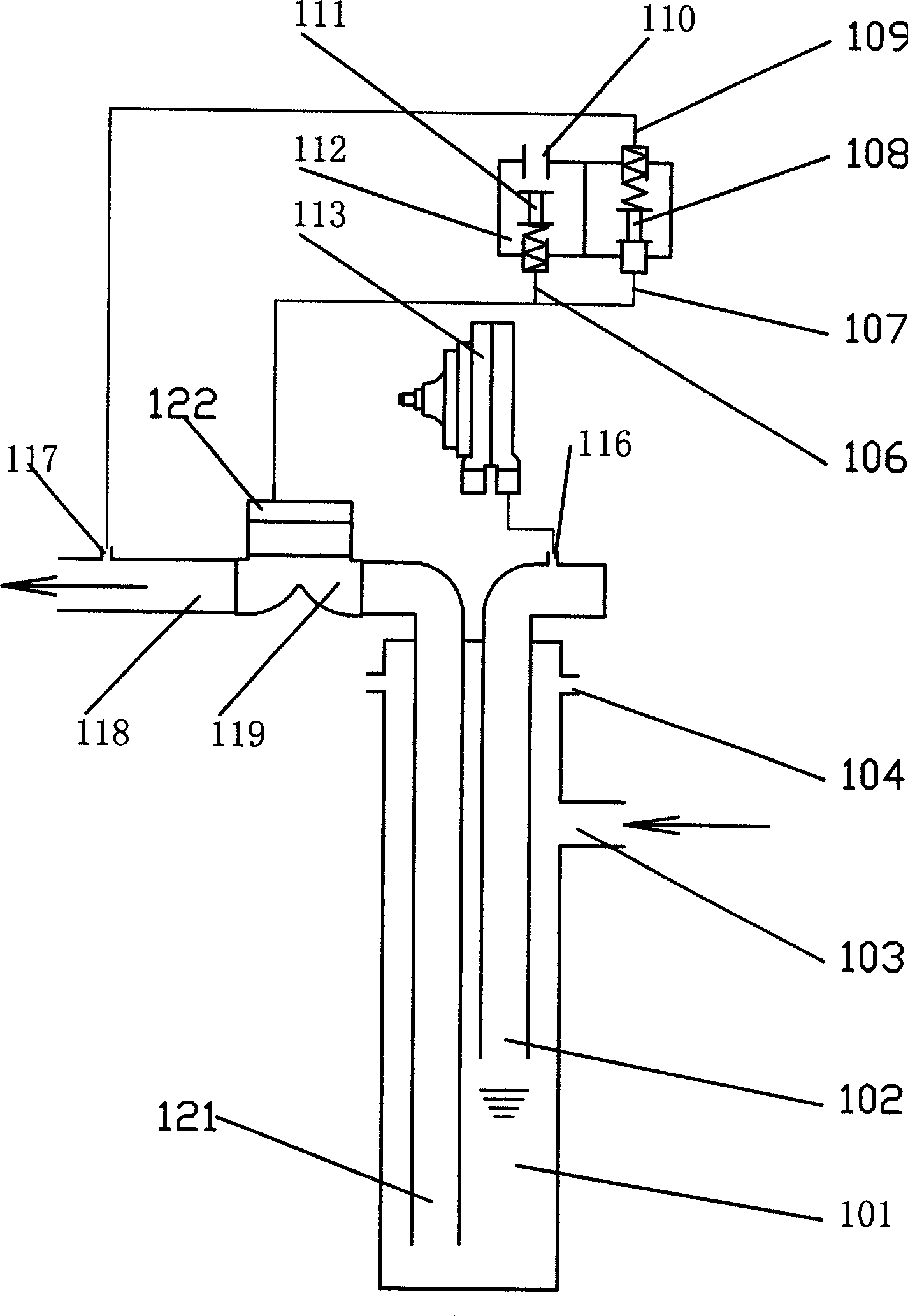 Intermediate storage tank and sewage source separation system based on negative pressure