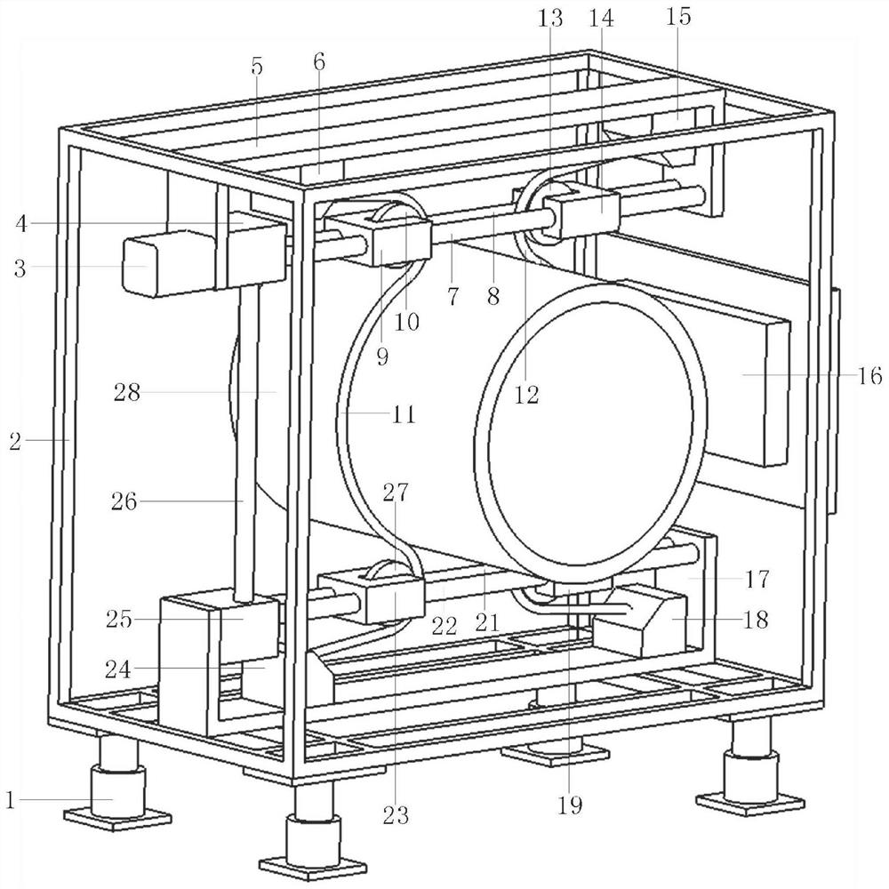 Diameter expanding pipeline diameter and roundness detection device based on distributed optical fiber sensing