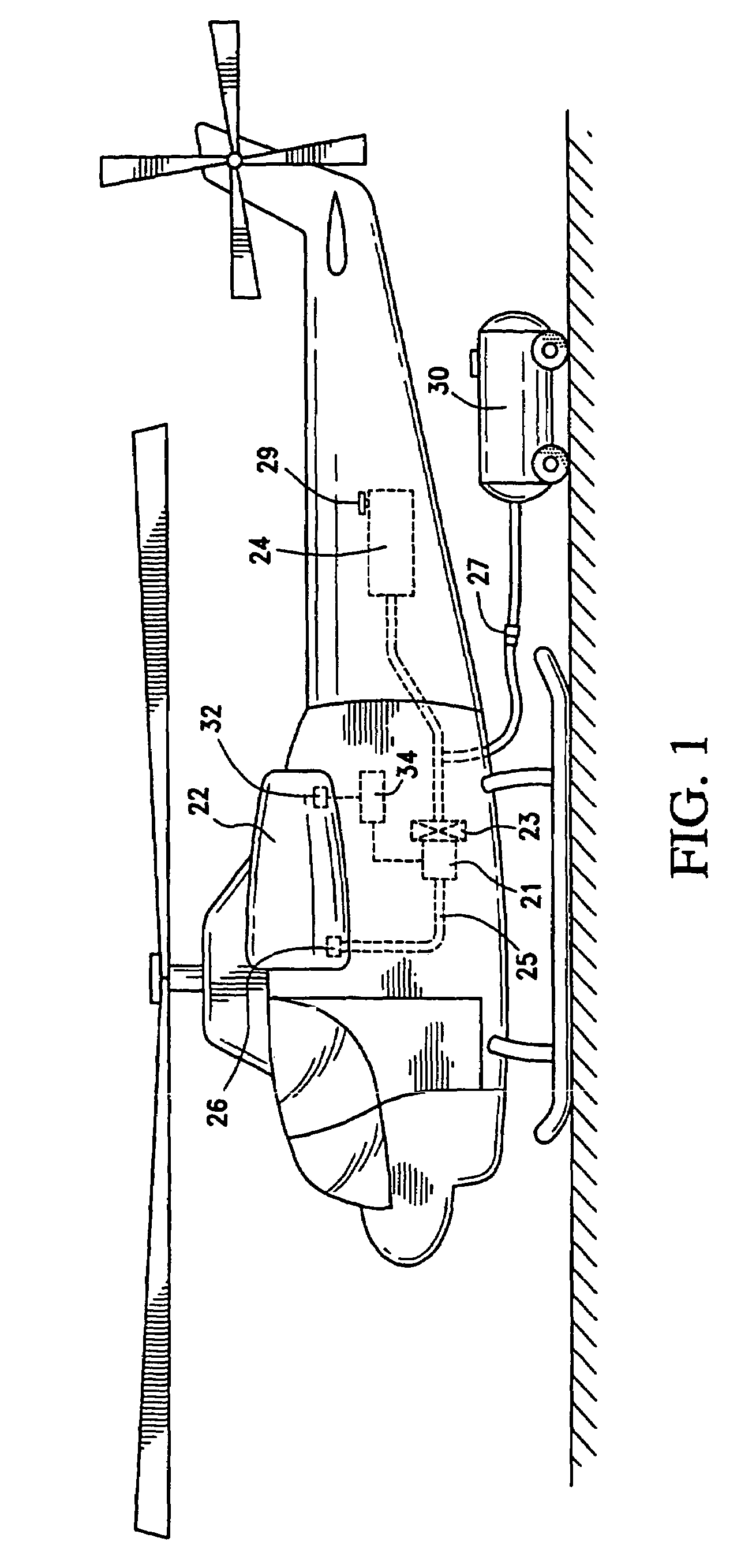 Helicopter turbine engine protection system