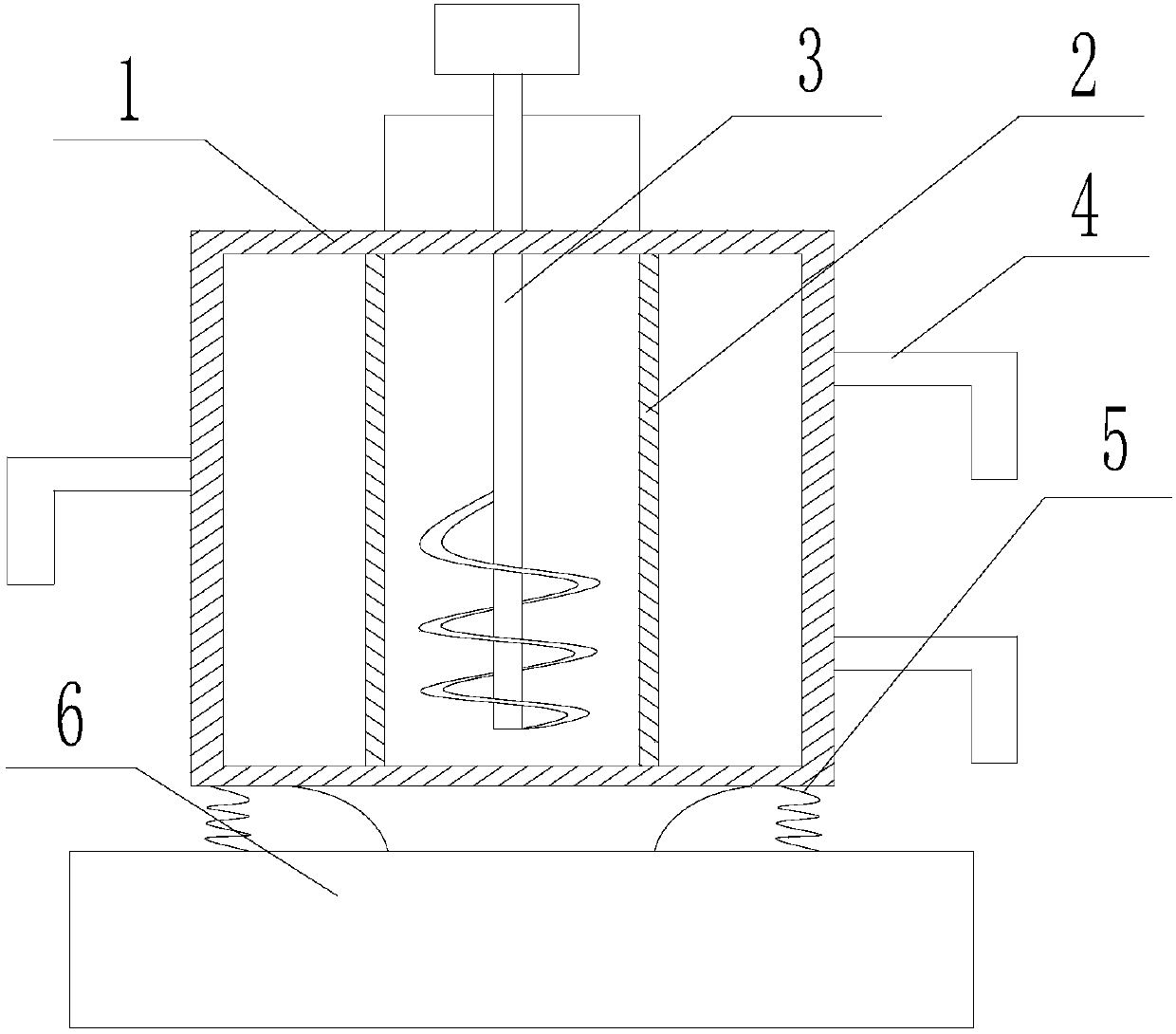 Vibrating filtering mechanism