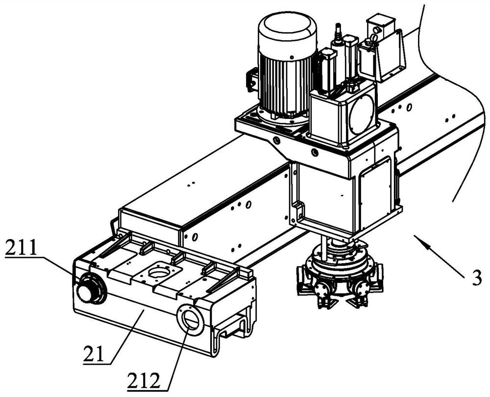 A pendulum beam structure for grinding and polishing equipment