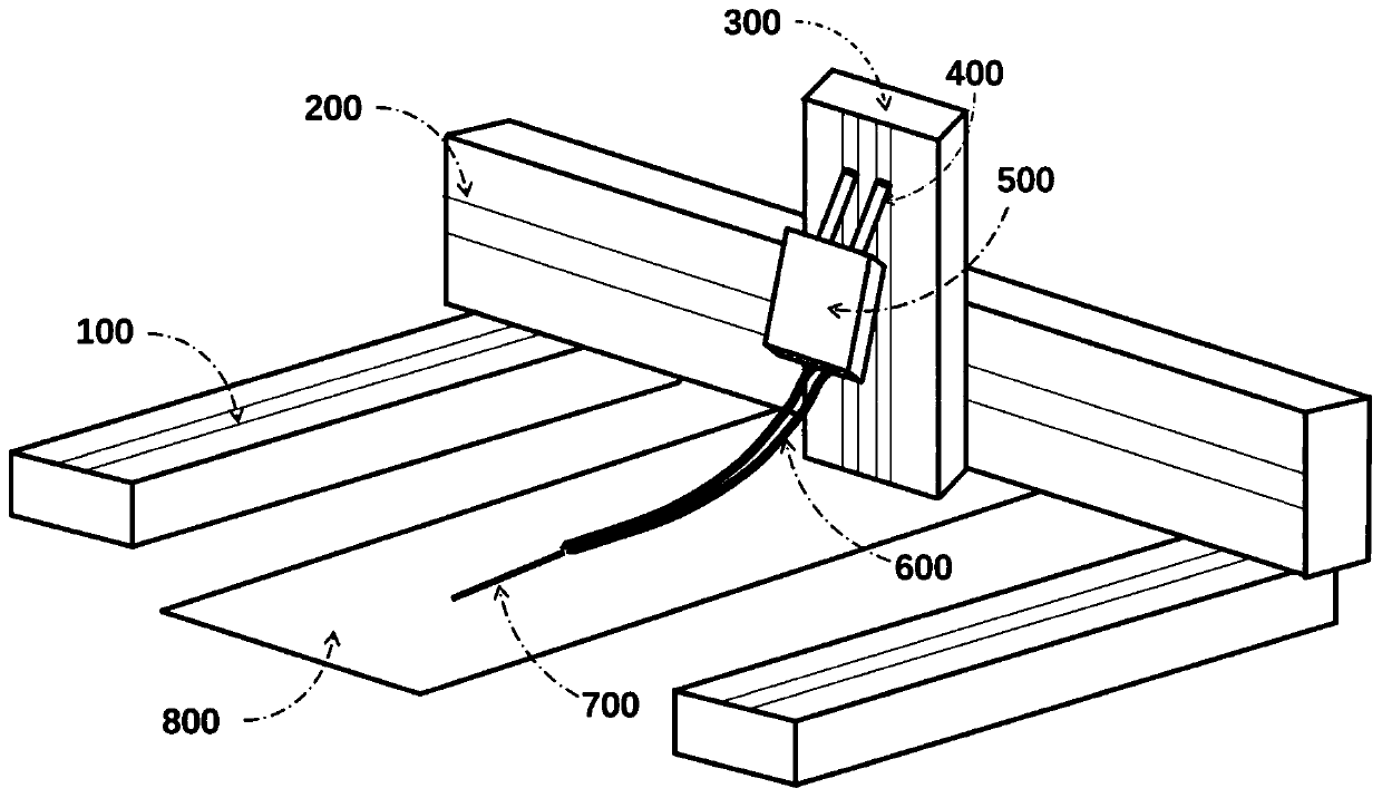 Micro-nano wire manufacturing device and micro-nano structure