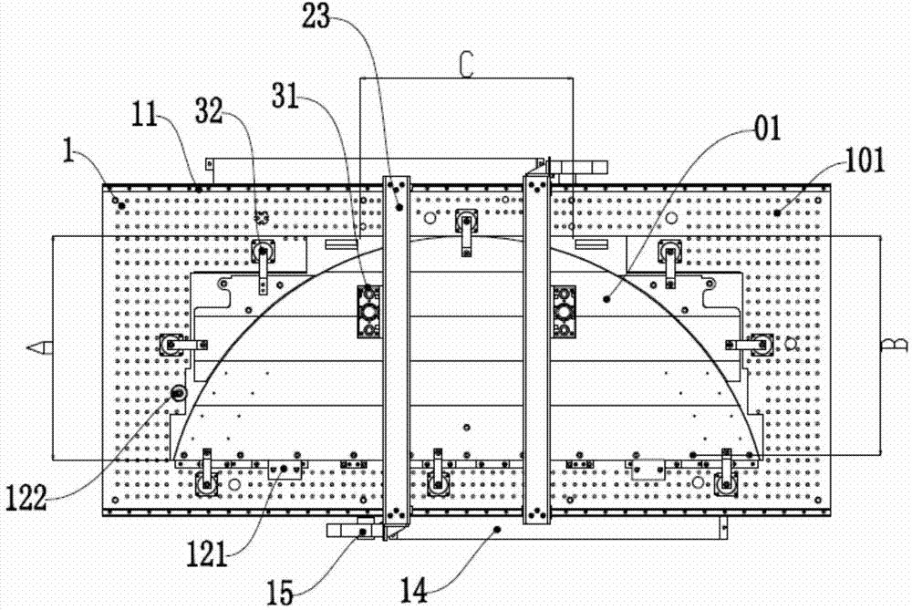 Base-adjustable fixture for elongated workpiece with outer contour needing to be milled