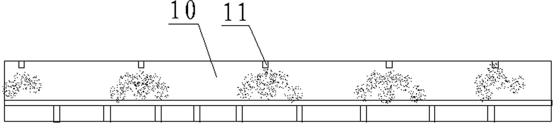 Process for controlling dust in belt roadway by sections through water spray