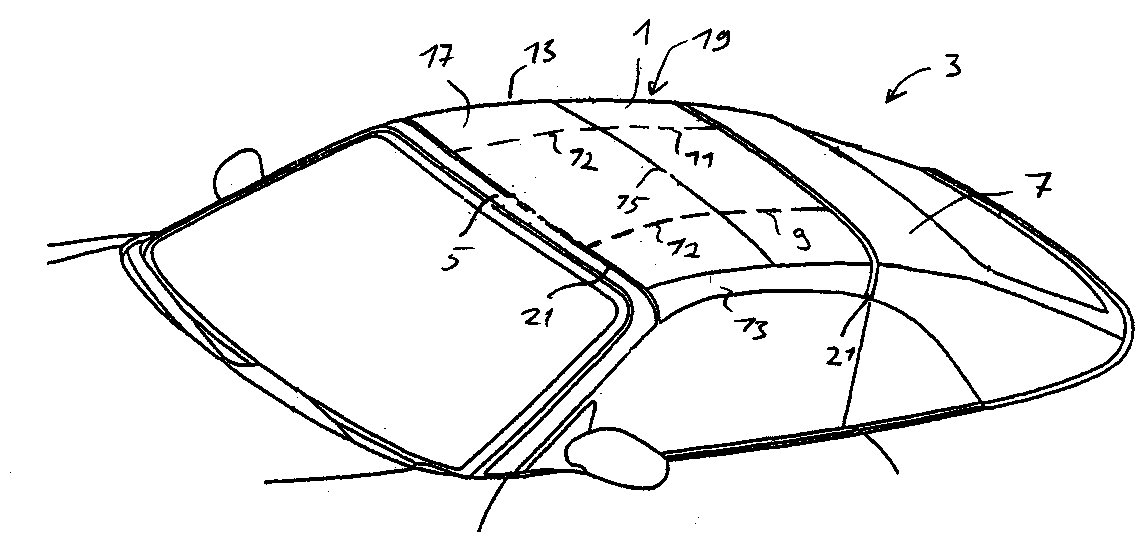 Compact storable soft-top for a motor vehicle