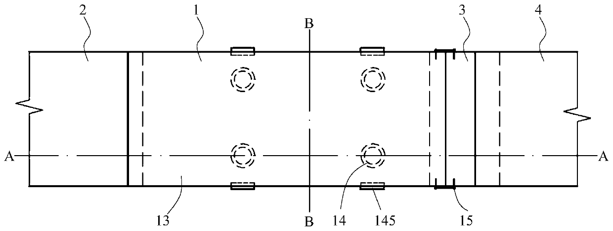 Adaptive transition section device for solving bridge head bump