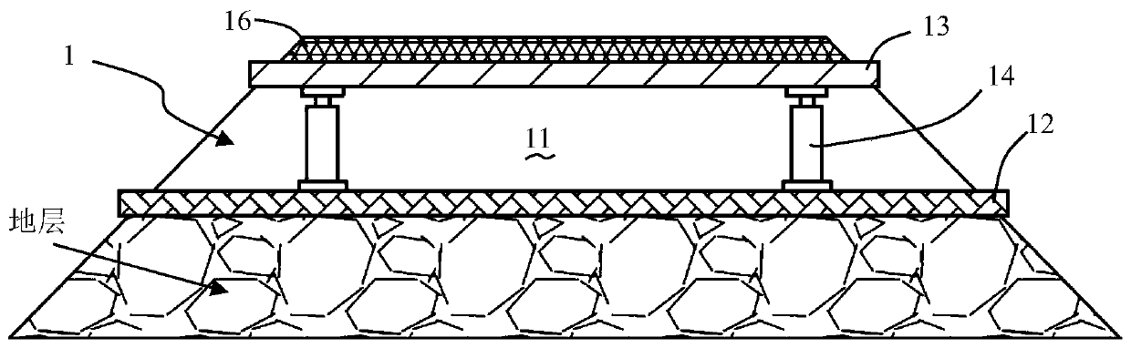 Adaptive transition section device for solving bridge head bump