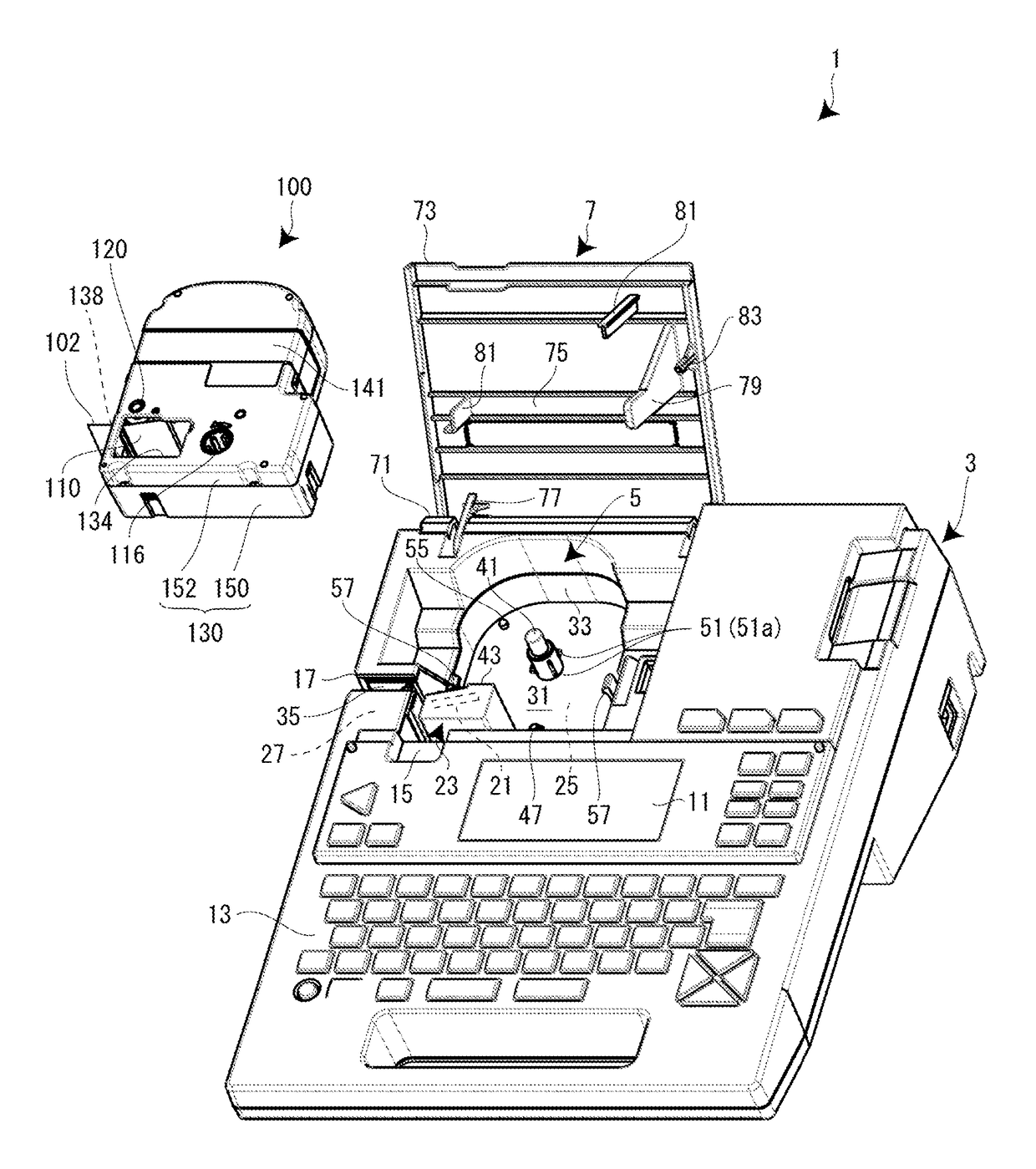 Tape printing apparatus and tape printing system