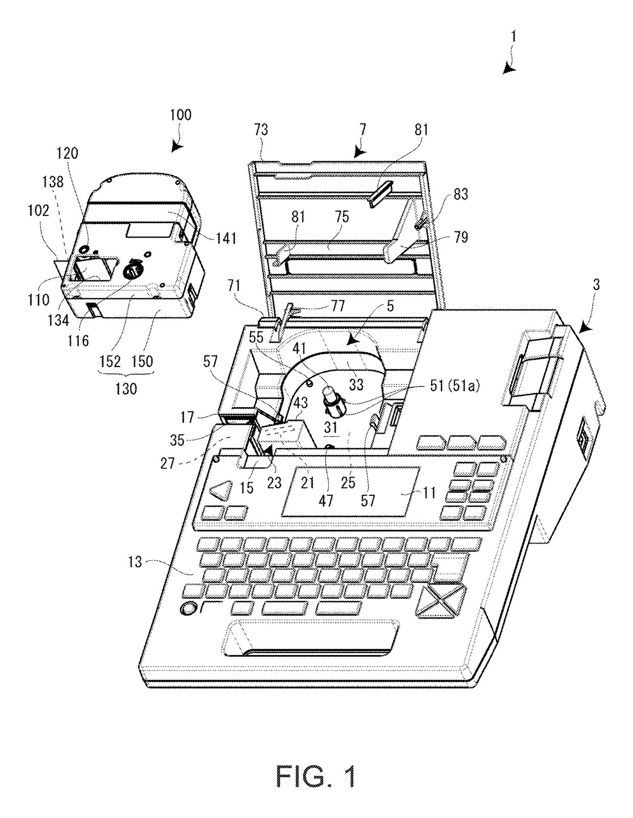 Tape printing apparatus and tape printing system