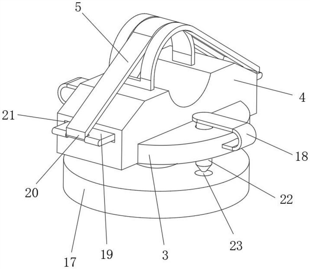 Abdominal drainage fixing device for digestive tract medical oncology