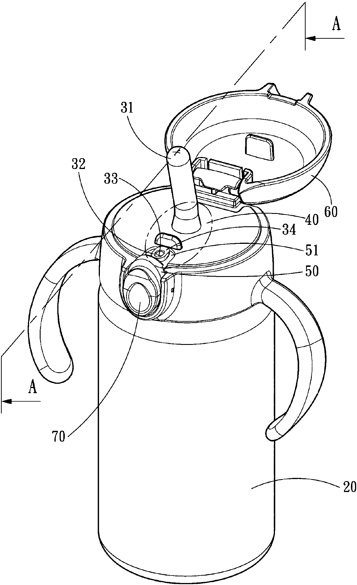 Kettle cover with pressure relief device