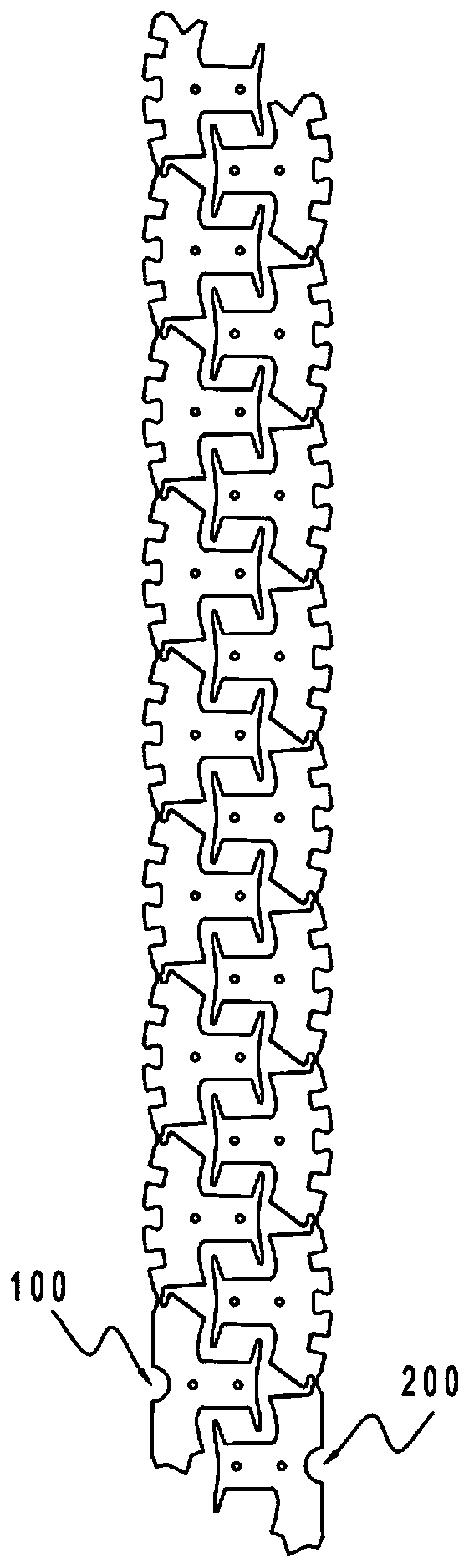 A kind of overlapping connection type stator core and preparation method thereof