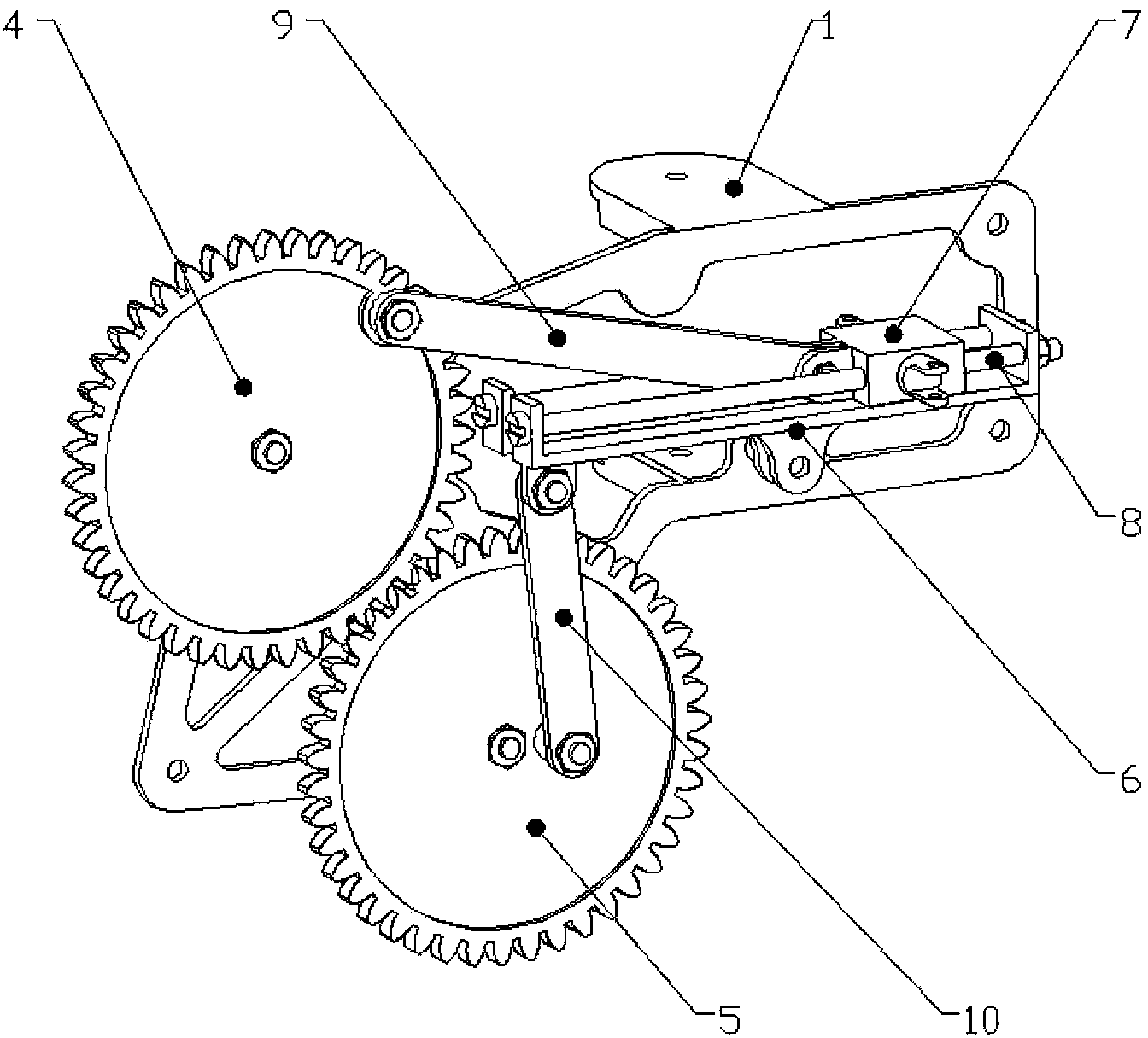 Flapping wing structure imitating insect aircraft