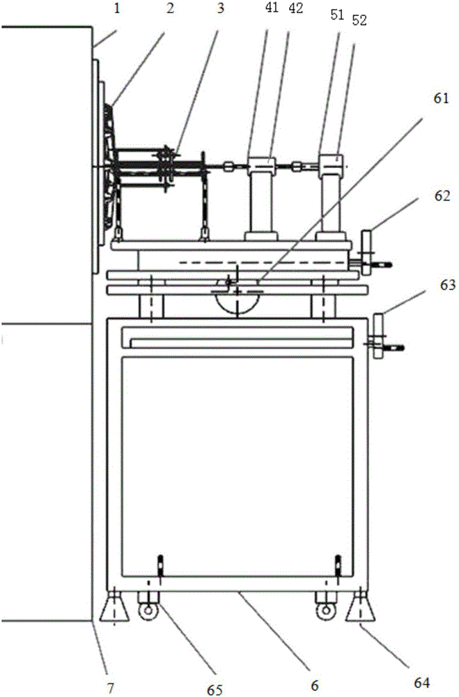 Support for blade testing and blade testing device comprising support