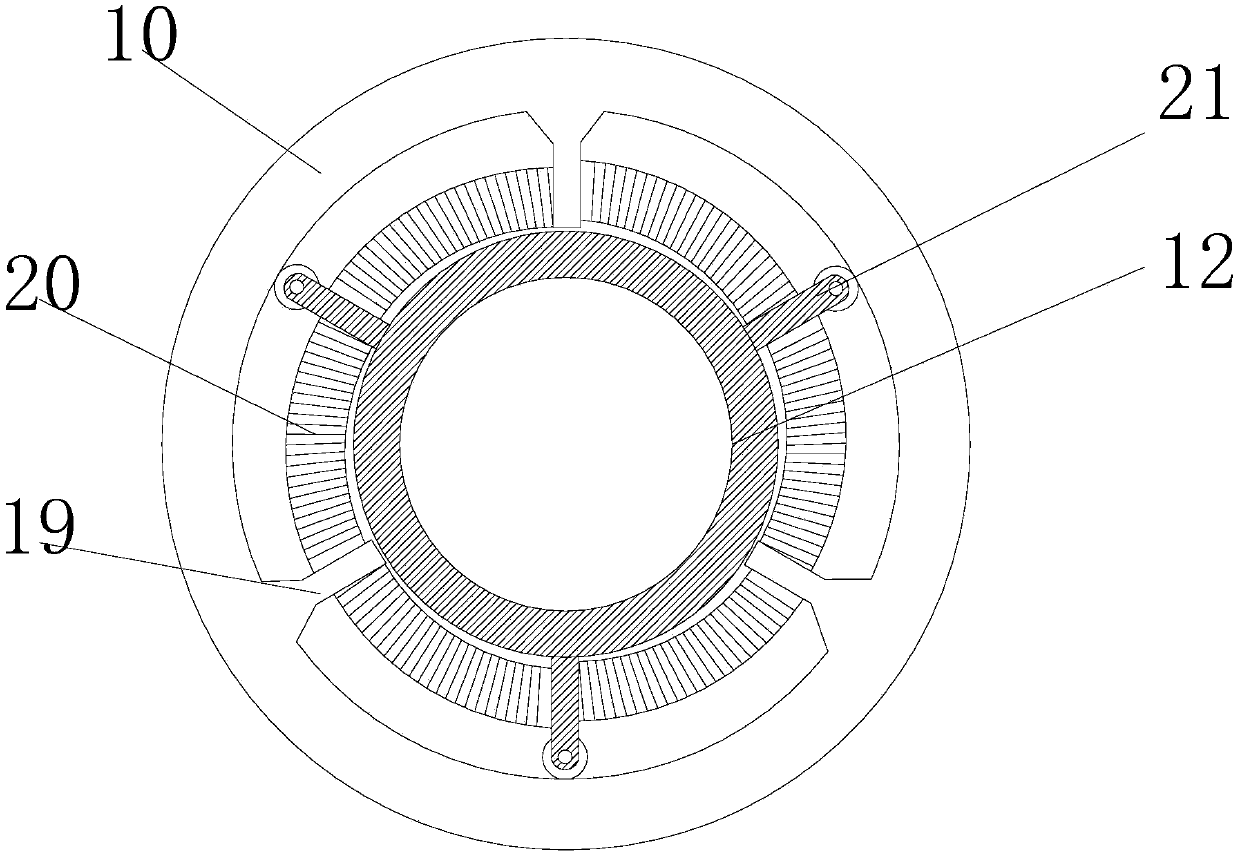 Shaft rod connecting assembly for motor