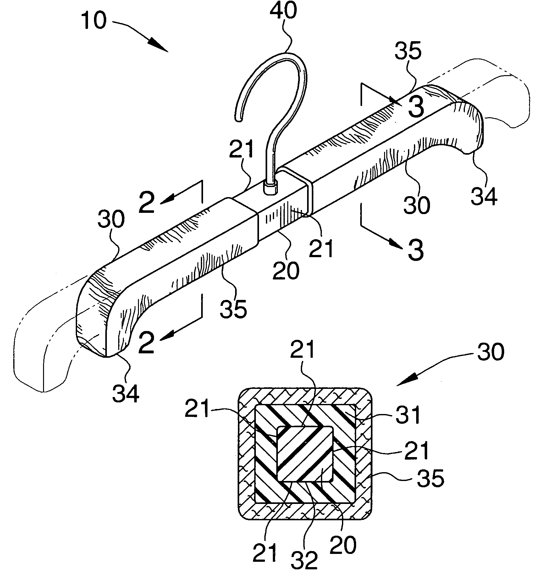 Adjustable clothes hanger