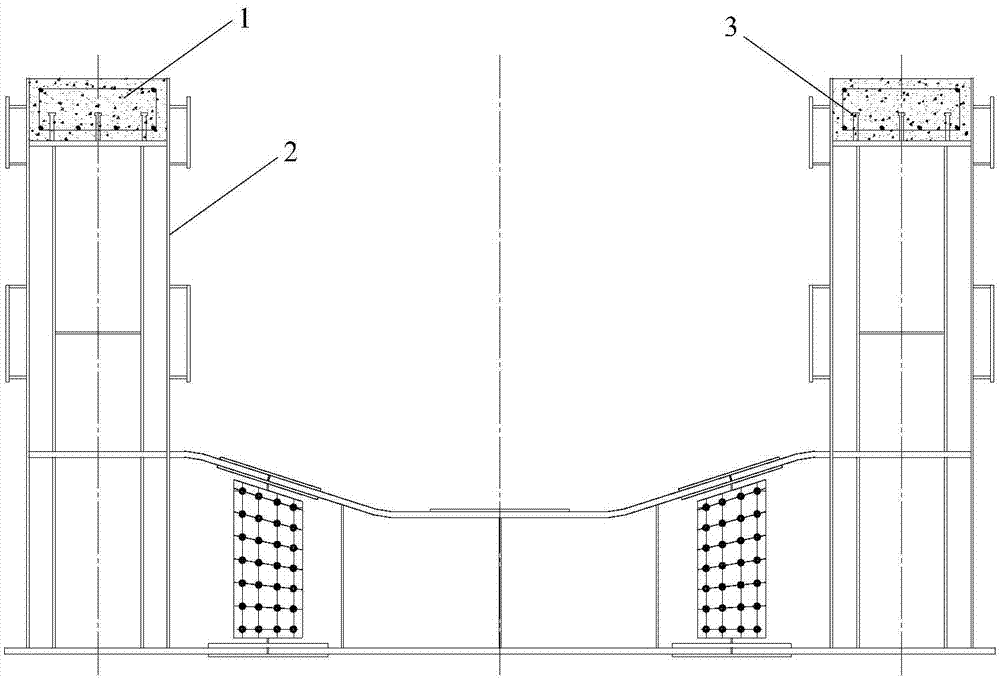 Steel rail beam anti-skidding surface layer for straddle type single-rail traffic