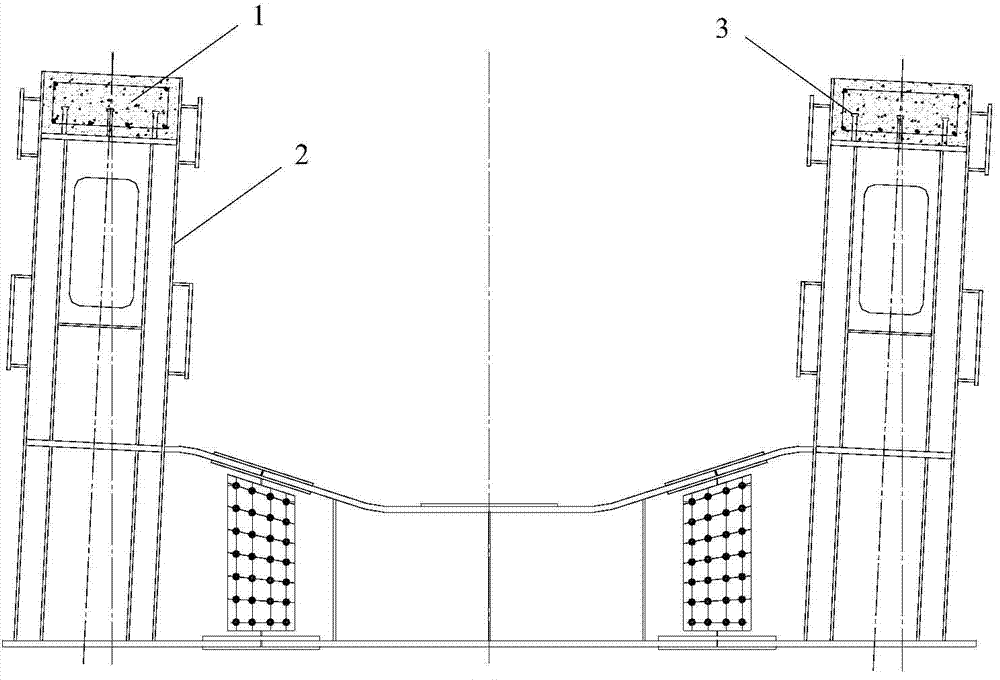 Steel rail beam anti-skidding surface layer for straddle type single-rail traffic