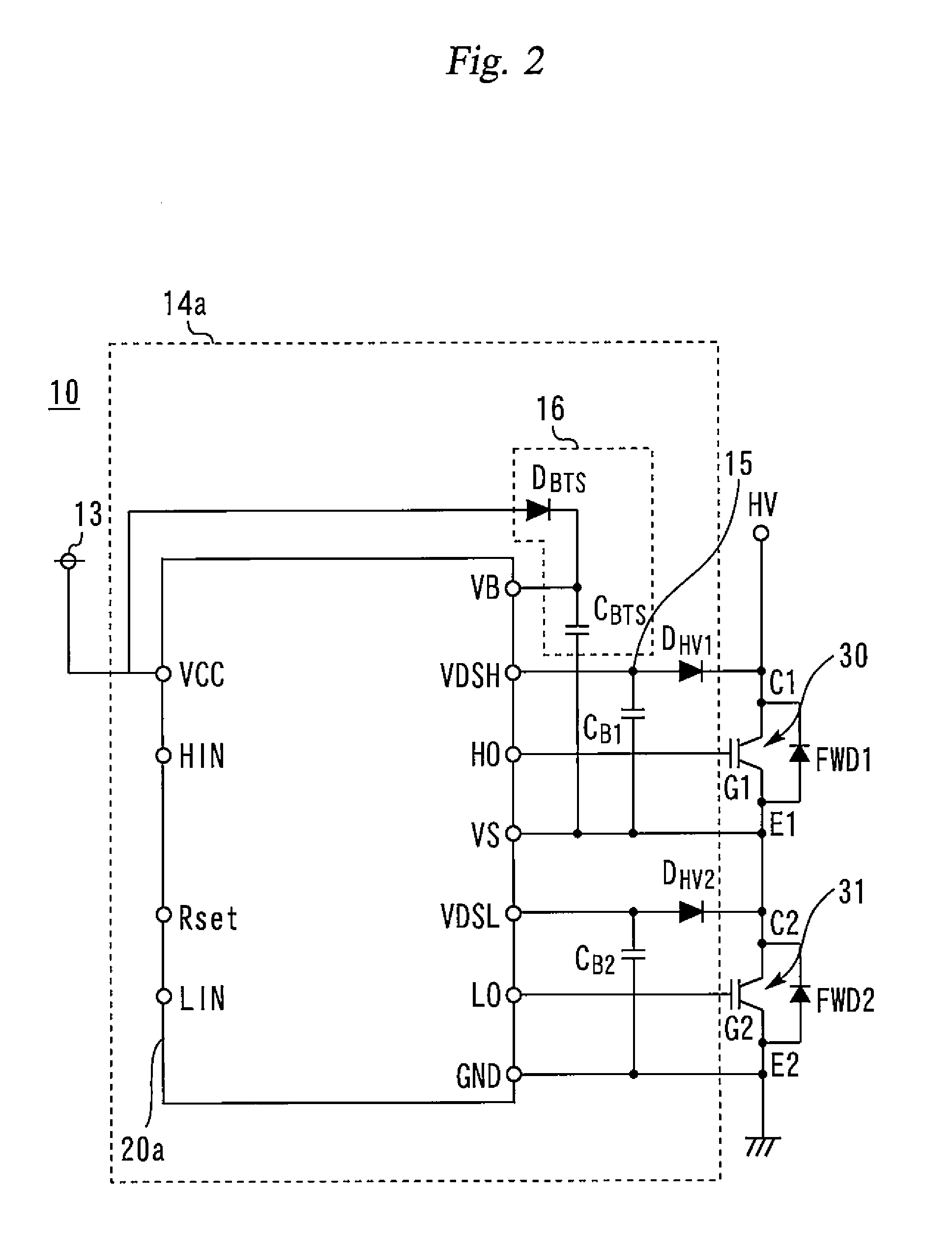 Driving device for semiconductor elements, and semiconductor device