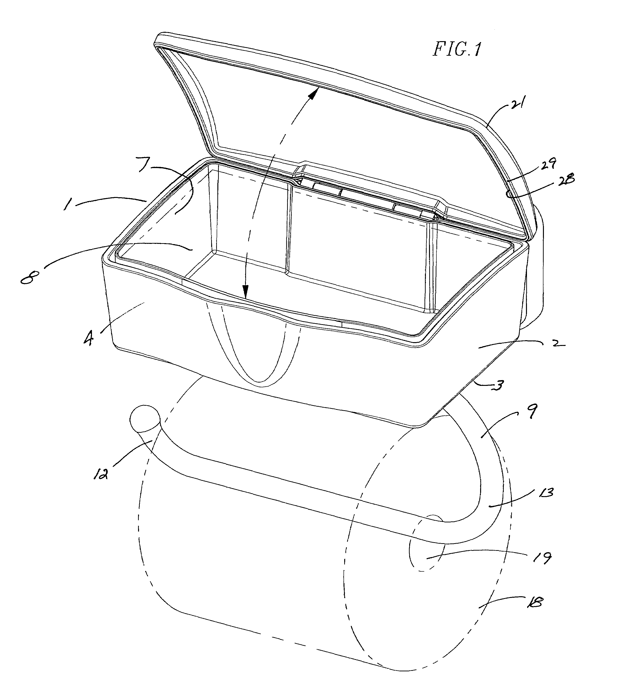 Combination sanitary wipe and toilet tissue holder