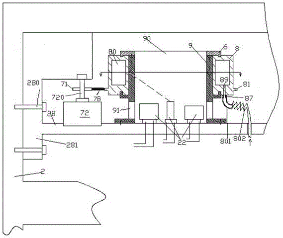 Power distribution cabinet-used electrical switch mounting assembly with light indication function