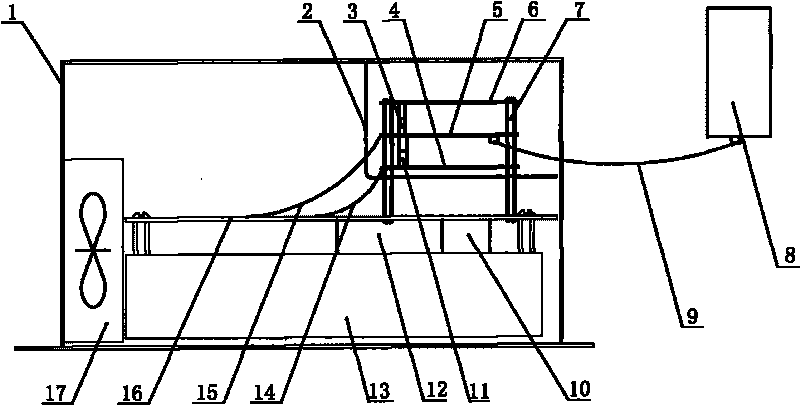 Integrated laminated escalator frequency-variable controller