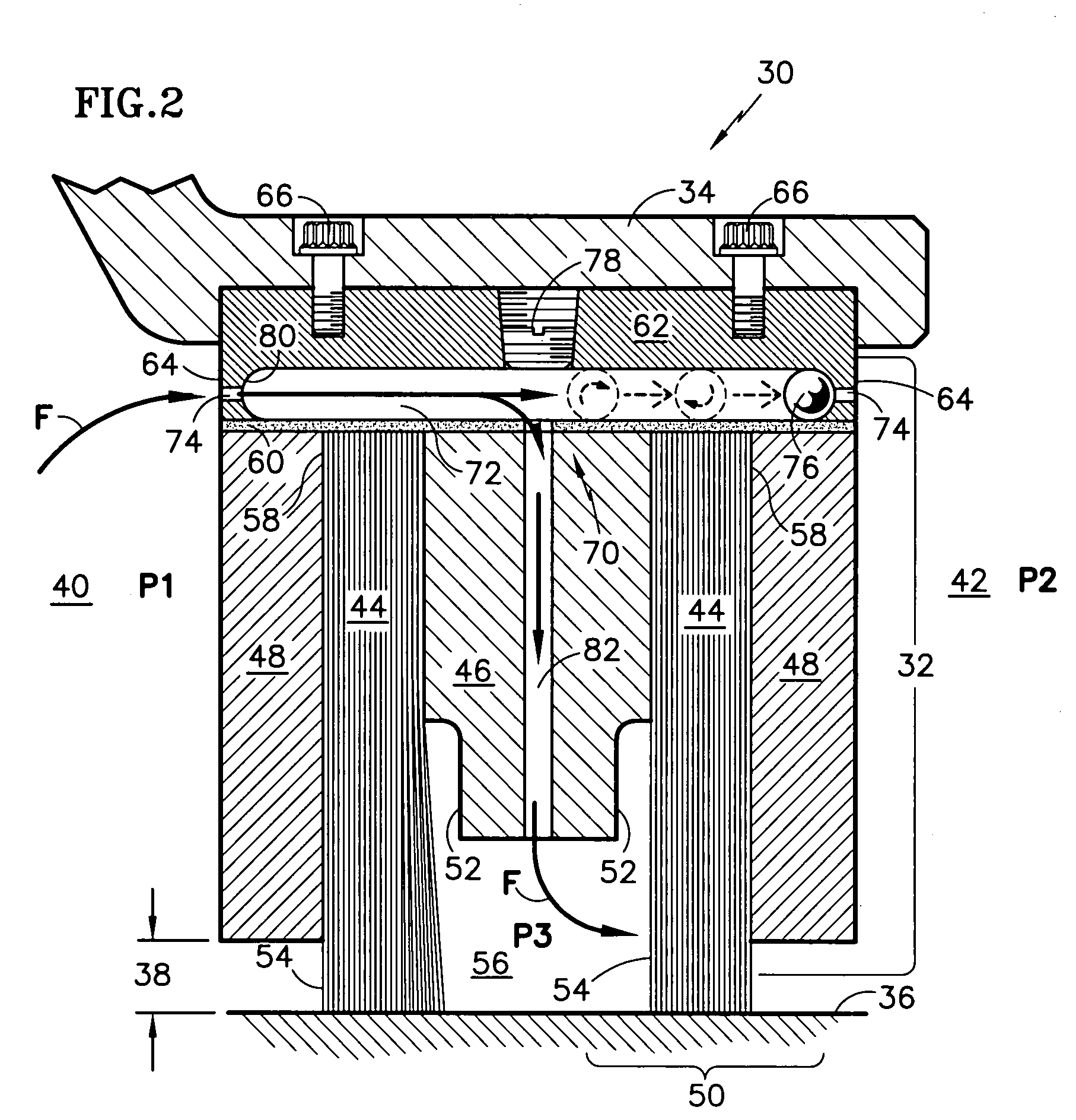 Reverse flow tolerant brush seal