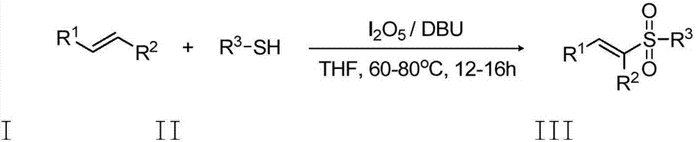 Preparation method of E-vinyl sulfones compound