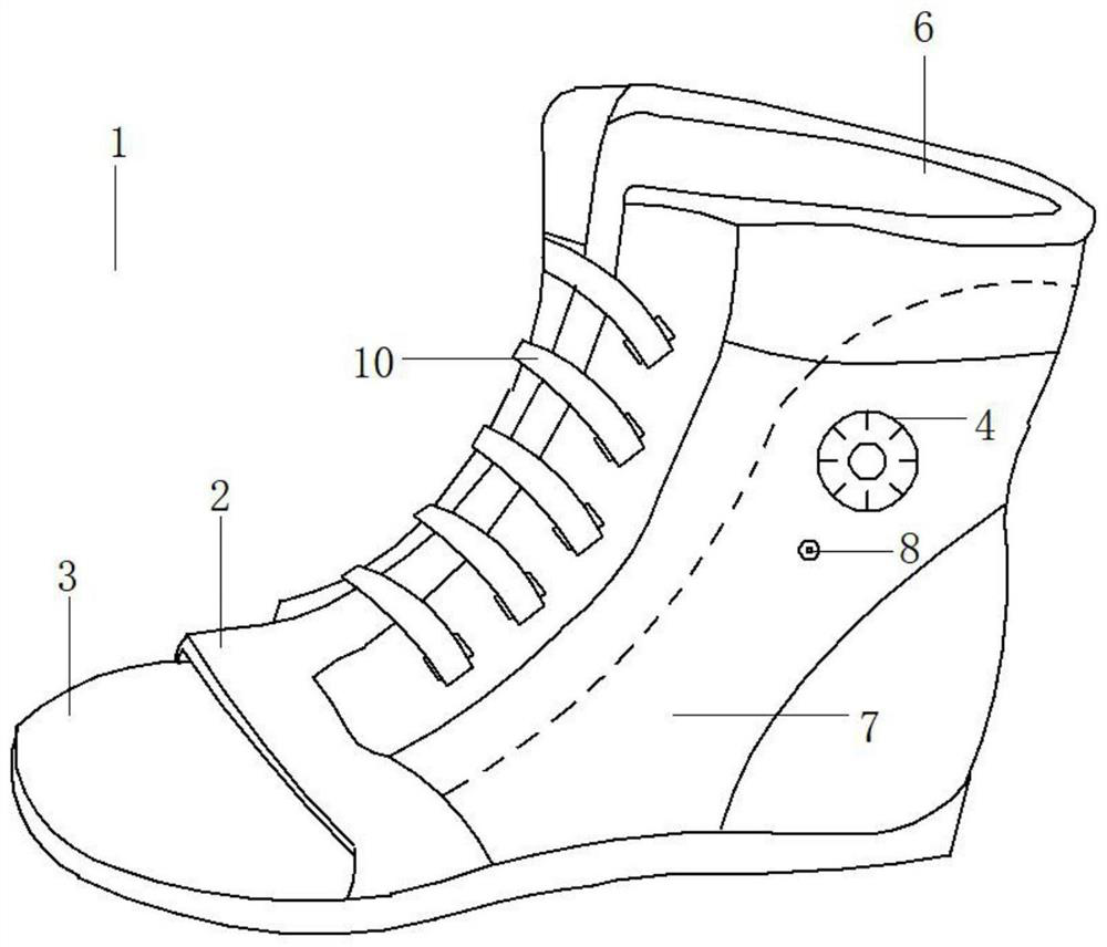 Lower limb traction bed ankle fixing device