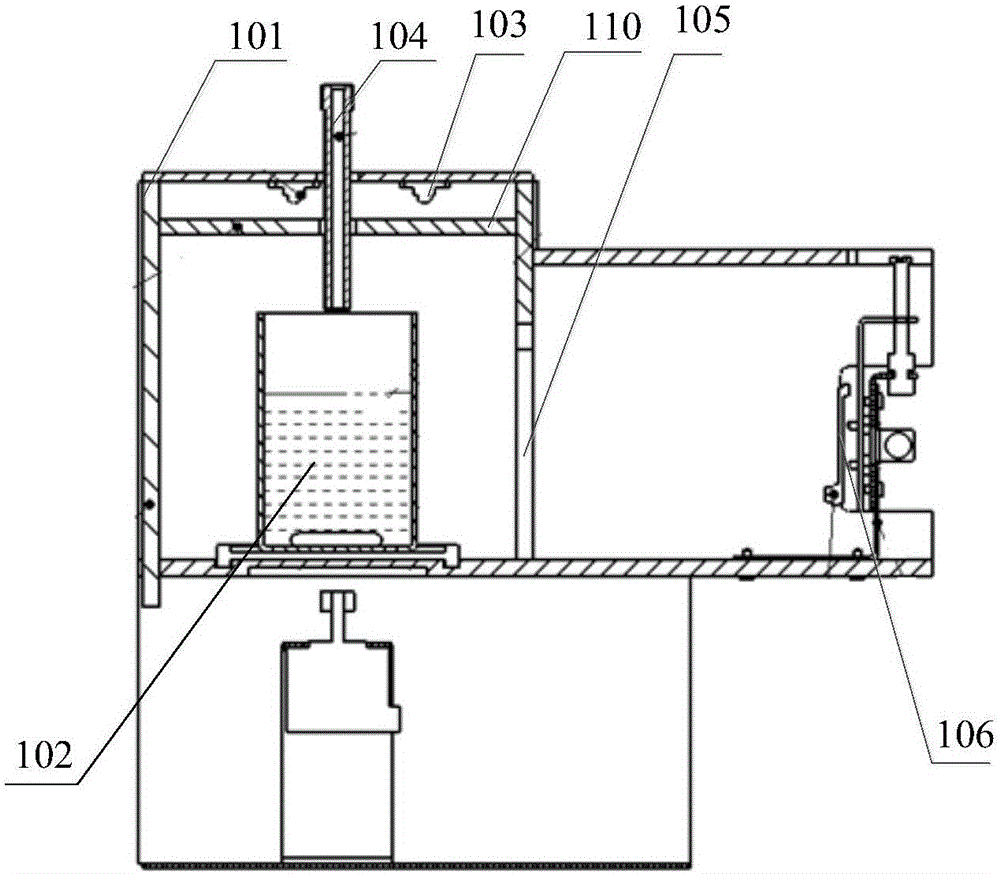 Automatic titration device capable of detecting change in colour of solution based on machine vision and detection method thereof