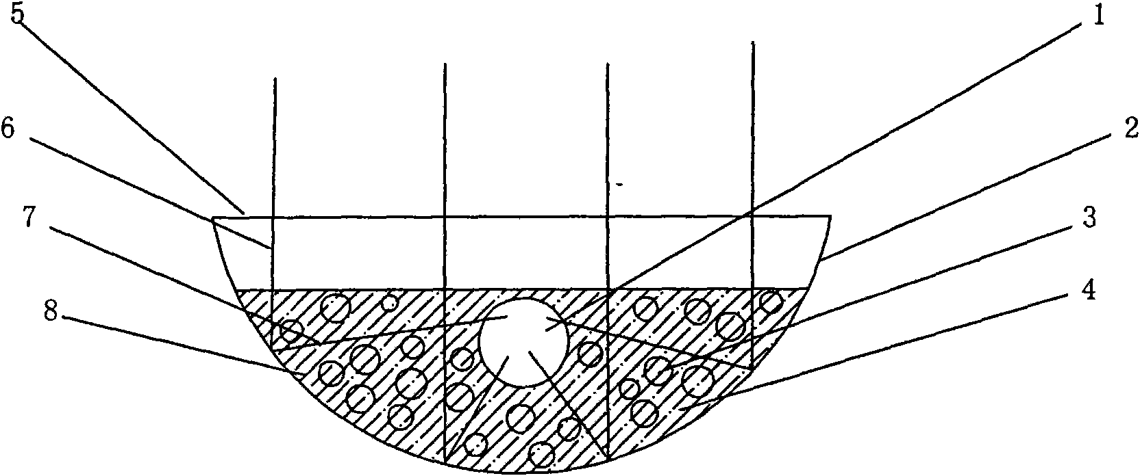 Method for improving lightening efficiency of LED light and light fitting thereof