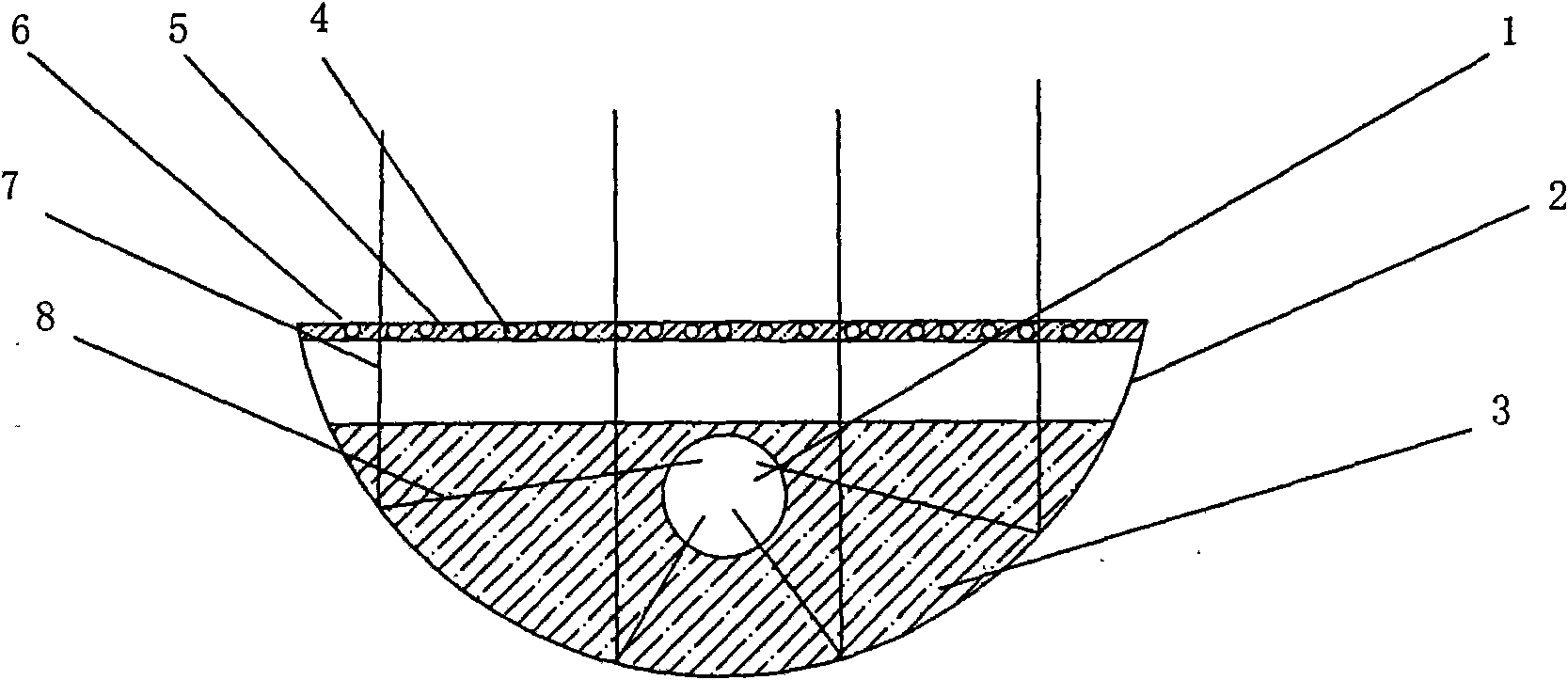 Method for improving lightening efficiency of LED light and light fitting thereof