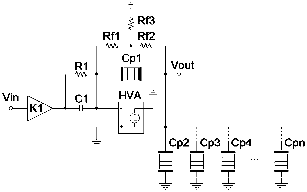 Charge controller for synchronous linear operation of multiple piezoelectric ceramics