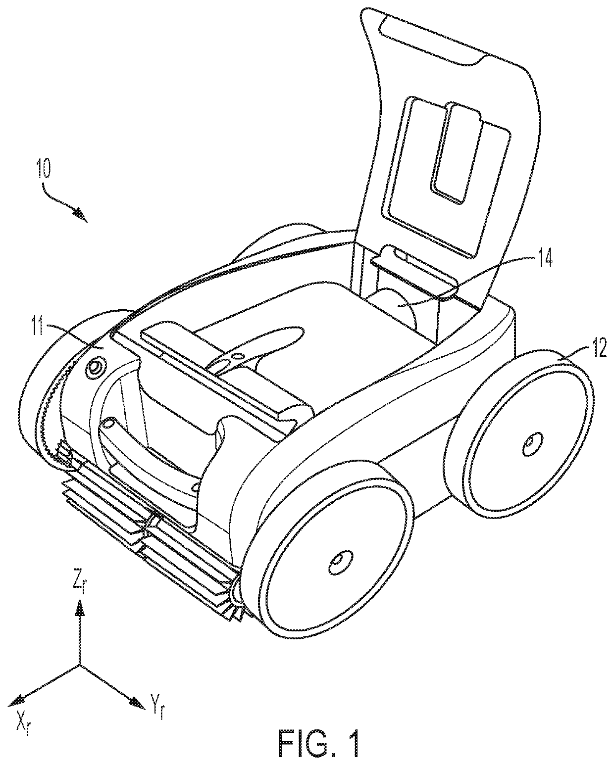 Swimming-pool cleaning apparatus comprising means for adjusting the pressure inside said apparatus