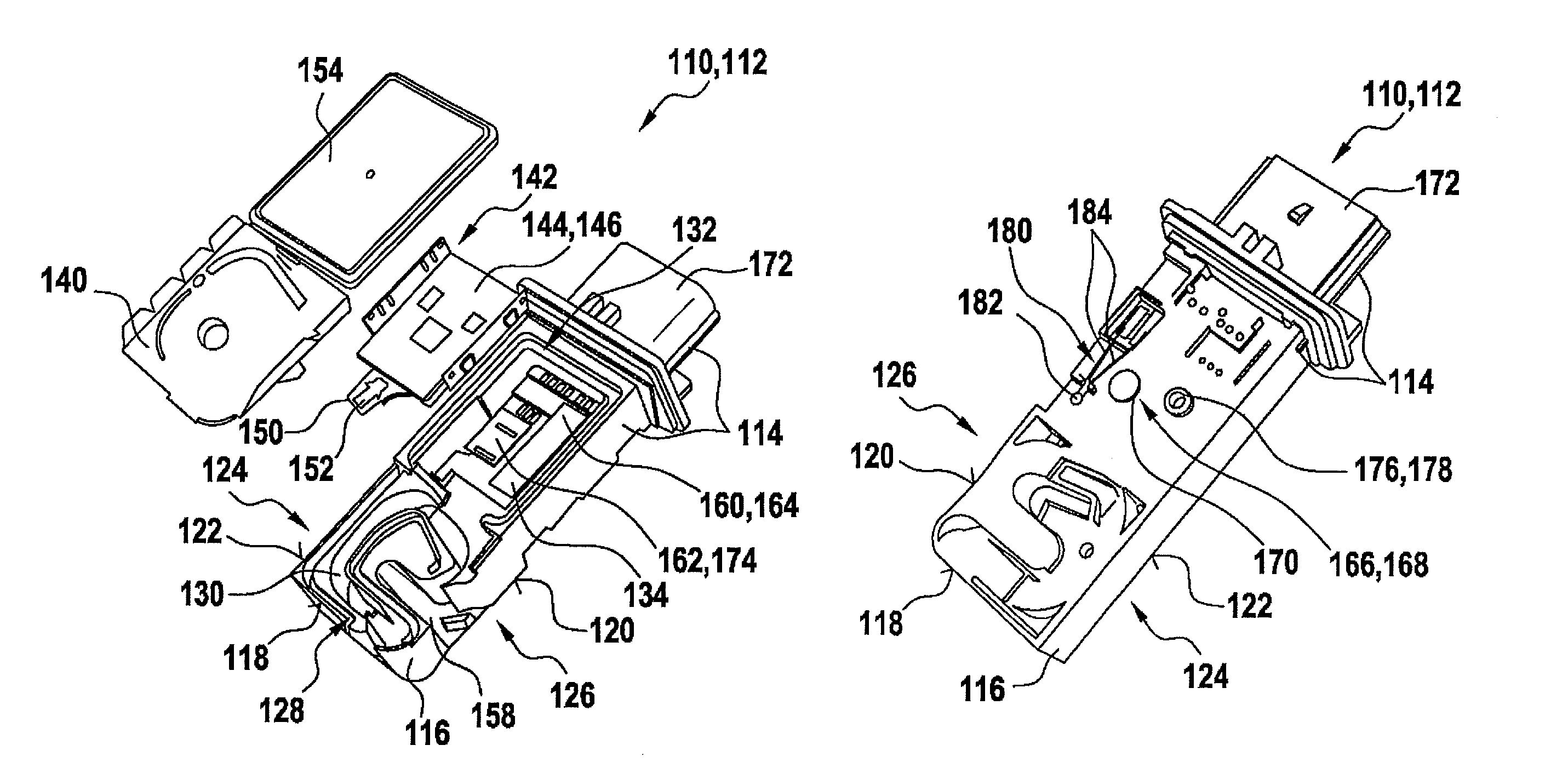 Sensor device for detecting a flow property of a fluid medium