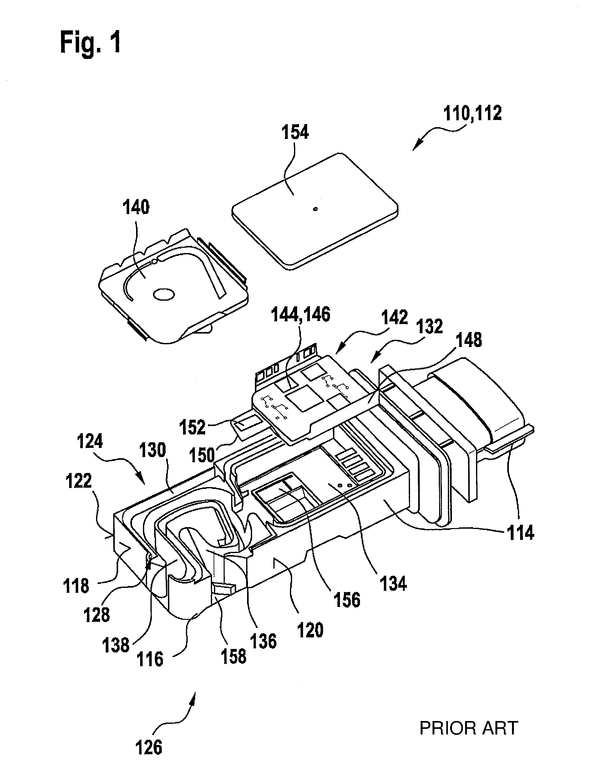 Sensor device for detecting a flow property of a fluid medium